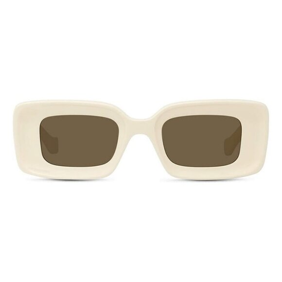 New LOEWE Anagram White Square LW40101I 25E Sunglasses Women - Picture 2 of 3